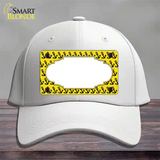 Yellow Black Anchor Scallop Center Novelty License Plate Hat Cotton / White