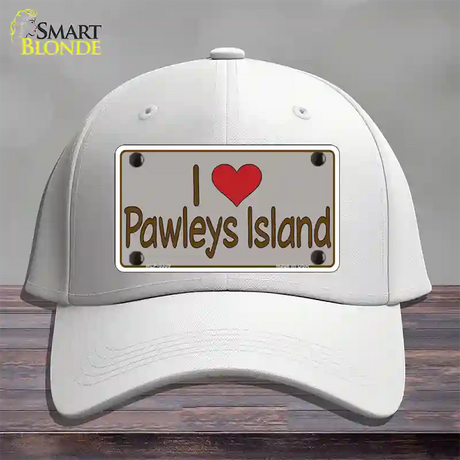 Love Pawleys Island Novelty License Plate Hat Cotton / White