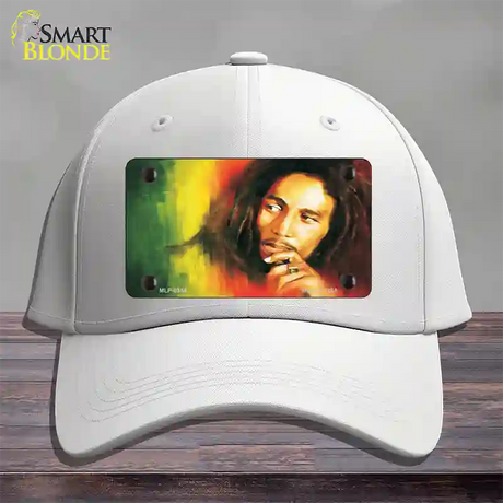 Bob Marley Novelty License Plate Hat Cotton / White