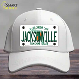 Jacksonville Florida Novelty License Plate Hat Cotton / White