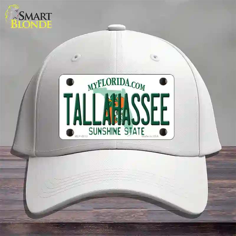 Tallahassee Florida Novelty License Plate Hat Cotton / White