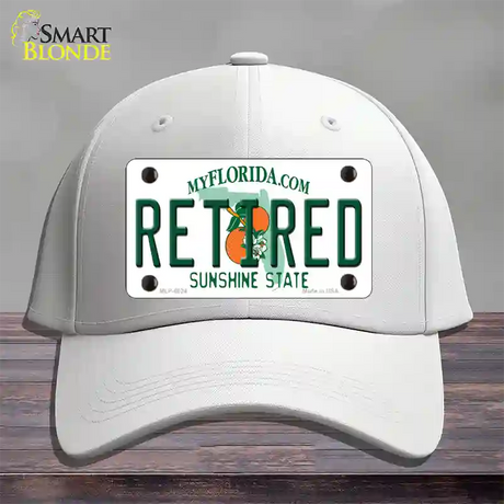 Retired Florida Novelty License Plate Hat Cotton / White