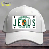 Jesus Florida Novelty License Plate Hat Cotton / White