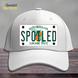 Spoiled Florida Novelty License Plate Hat Cotton / White