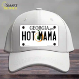 Hot Mama Georgia Novelty License Plate Hat Cotton / White