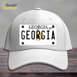 Georgia Novelty License Plate Hat Cotton / White