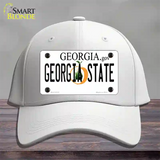 Georgia State Novelty License Plate Hat Cotton / White