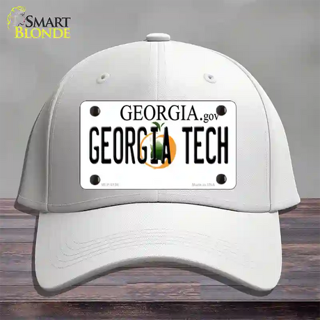 Georgia Tech Novelty License Plate Hat Cotton / White