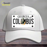 Columbus Georgia Novelty License Plate Hat Cotton / White