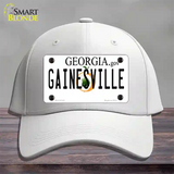 Gainesville Georgia Novelty License Plate Hat Cotton / White