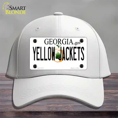 Yellow Jackets Georgia Novelty License Plate Hat Cotton / White