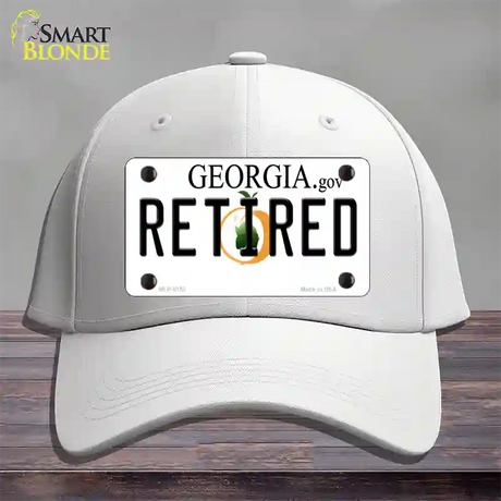 Retired Georgia Novelty License Plate Hat Cotton / White