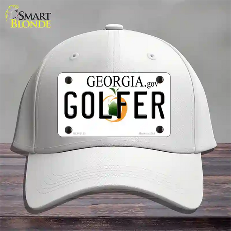 Golfer Georgia Novelty License Plate Hat Cotton / White