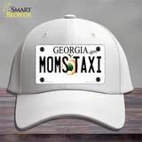 Moms Taxi Georgia Novelty License Plate Hat Cotton / White