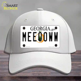 Meeooww Georgia Novelty License Plate Hat Cotton / White