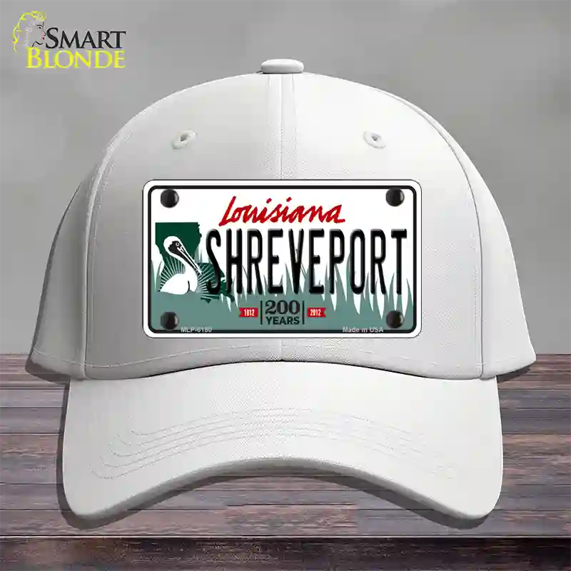 Shreveport Louisiana Novelty License Plate Hat Cotton / White