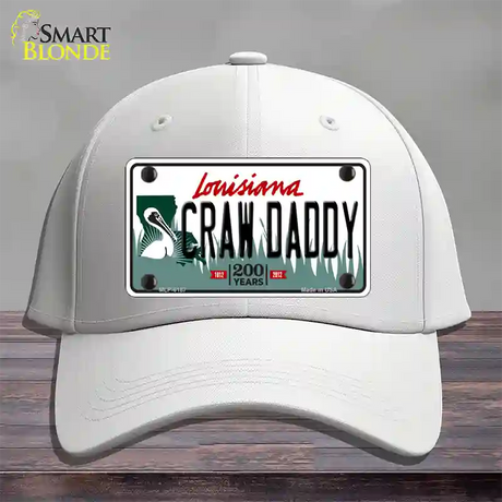 Craw Daddy Louisiana Novelty License Plate Hat Cotton / White