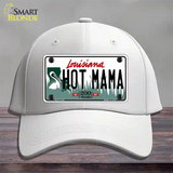 Hot Mama Louisiana Novelty License Plate Hat Cotton / White