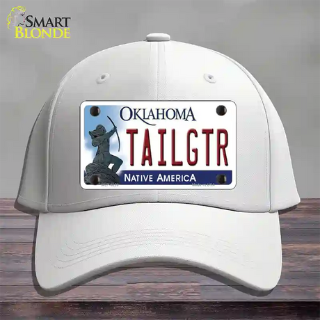 Tailgtr Oklahoma Novelty License Plate Hat Cotton / White