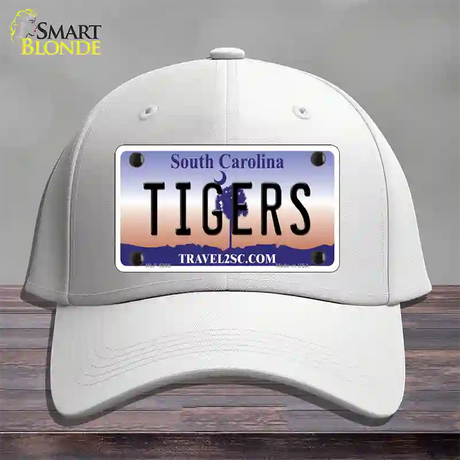 Tigers South Carolina Novelty License Plate Hat Cotton / White