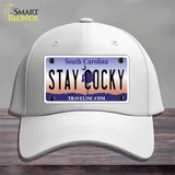 Stay Cocky South Carolina Novelty License Plate Hat Cotton / White