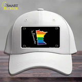 Minnesota Rainbow Novelty License Plate Hat Cotton / White