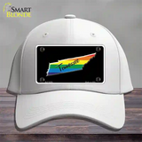 Tennessee Rainbow Novelty License Plate Hat Cotton / White