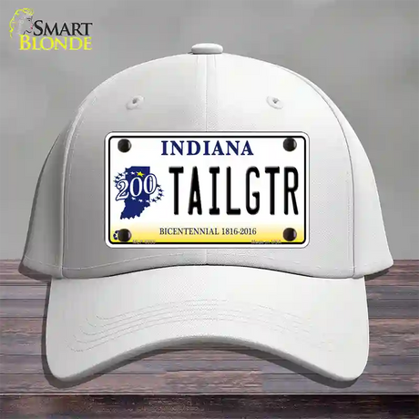 Tailgtr Indiana Bicentennial Novelty License Plate Hat Cotton / White