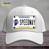 Speedway Indiana Novelty License Plate Hat Cotton / White