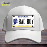 Bad Boy Indiana Novelty License Plate Hat Cotton / White