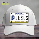 Jesus Indiana Novelty License Plate Hat Cotton / White