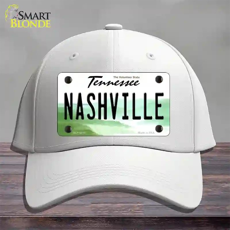 Nashville Tennessee Novelty License Plate Hat Cotton / White