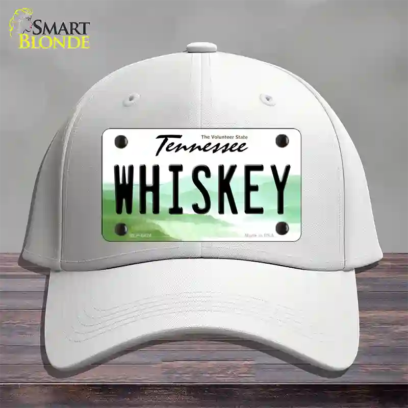 Whiskey Tennessee Novelty License Plate Hat Cotton / White