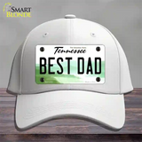 Best Dad Tennessee Novelty License Plate Hat Cotton / White