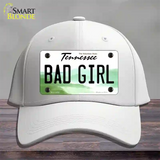 Bad Girl Tennessee Novelty License Plate Hat Cotton / White