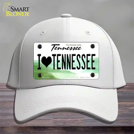 I Love Tennessee Novelty License Plate Hat Cotton / White