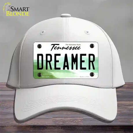 Dreamer Tennessee Novelty License Plate Hat Cotton / White