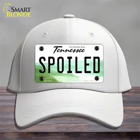 Spoiled Tennessee Novelty License Plate Hat Cotton / White