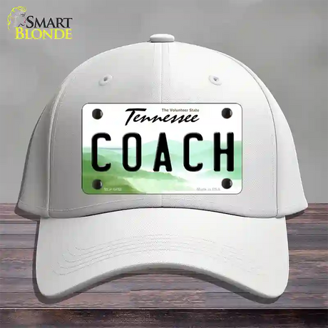 Coach Tennessee Novelty License Plate Hat Cotton / White