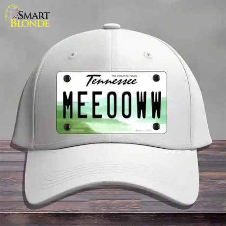 Meeooww Tennessee Novelty License Plate Hat Cotton / White