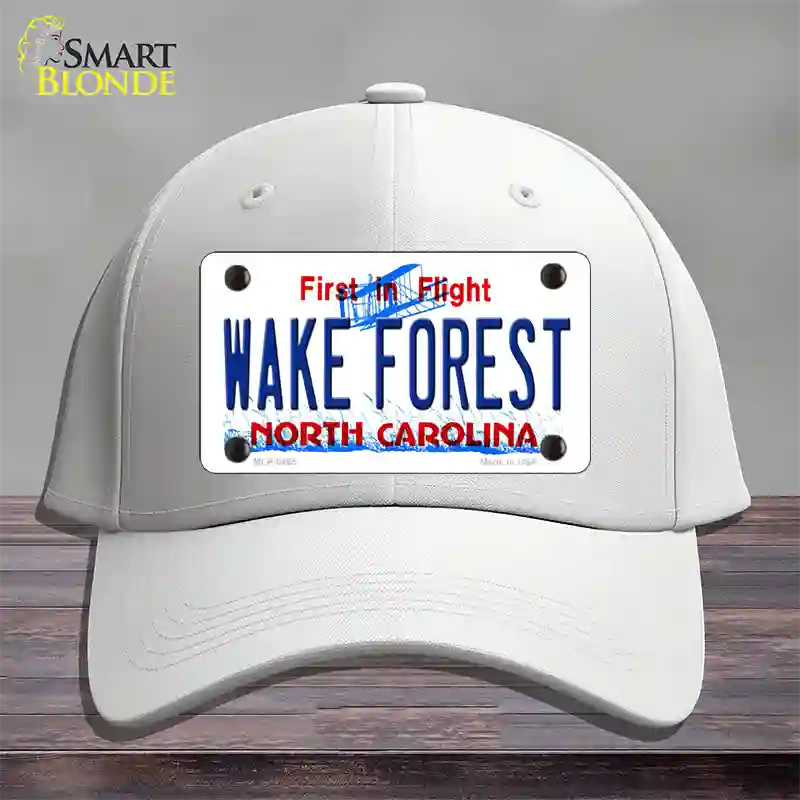 Wake Forest North Carolina Novelty License Plate Hat Cotton / White