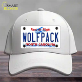 Wolfpack North Carolina Novelty License Plate Hat Cotton / White