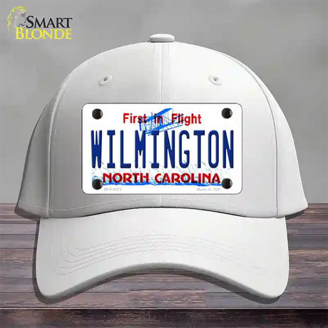 Wilmington North Carolina Novelty License Plate Hat Cotton / White