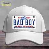 Bad Boy North Carolina Novelty License Plate Hat Cotton / White