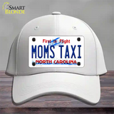 Moms Taxi North Carolina Novelty License Plate Hat Cotton / White