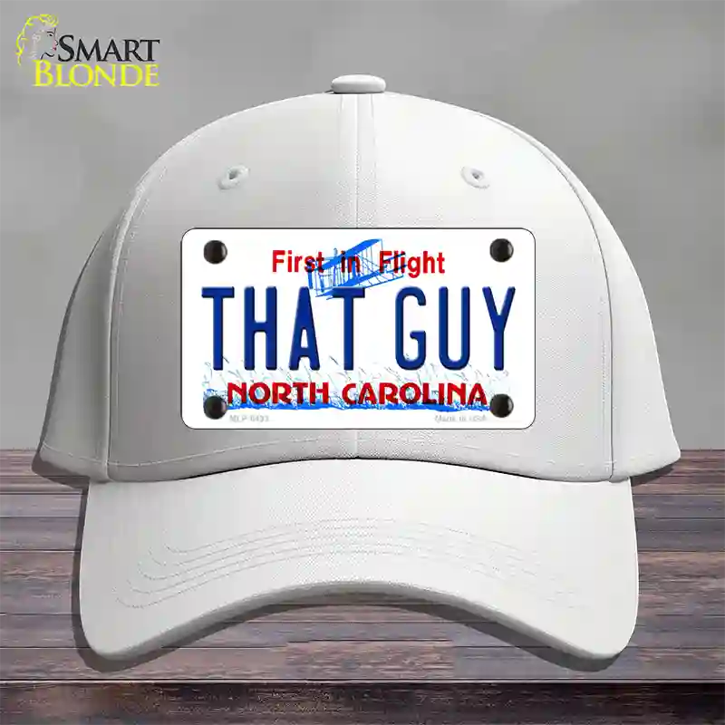 That Guy North Carolina Novelty License Plate Hat Cotton / White