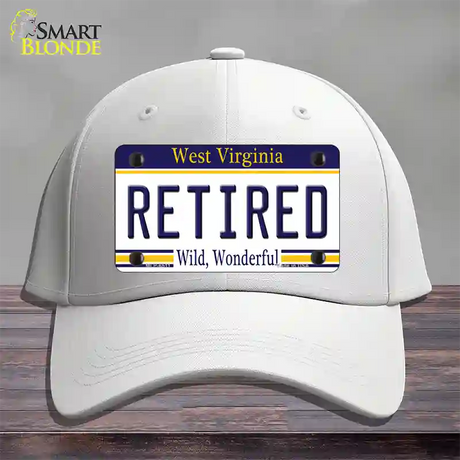 Retired West Virginia Novelty License Plate Hat Cotton / White