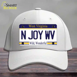 N Joy West Virginia Novelty License Plate Hat Cotton / White