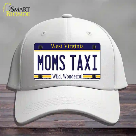 Moms Taxi West Virginia Novelty License Plate Hat Cotton / White