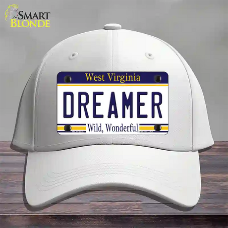 Dreamer West Virginia Novelty License Plate Hat Cotton / White